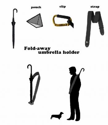 Fold-away Umbrella Holder